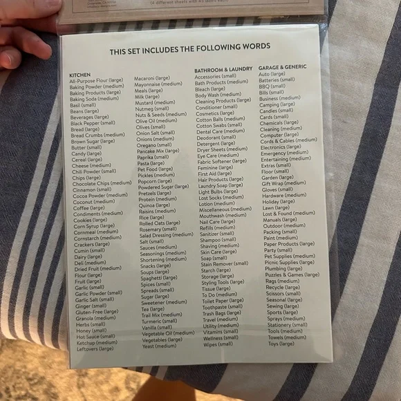 Brand new Rae Dunn Labels Set - Picture 2 of 2